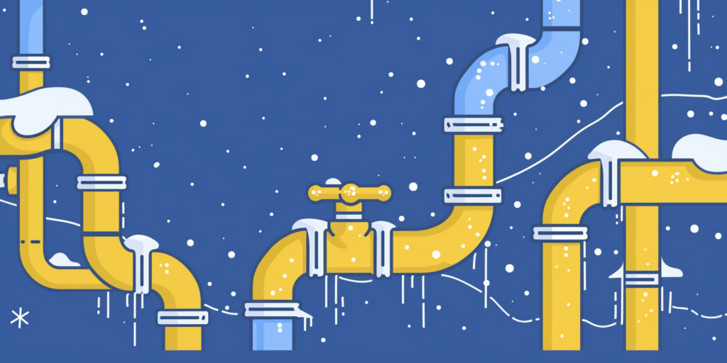 pipes are freezing over due to improper winterization