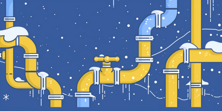 pipes are freezing over due to improper winterization